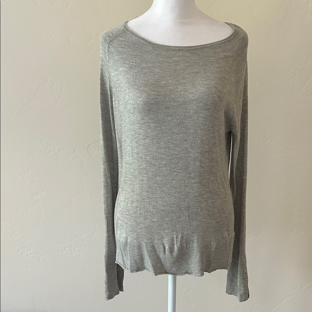 Stradivarius Gray Crew Neck Sweater